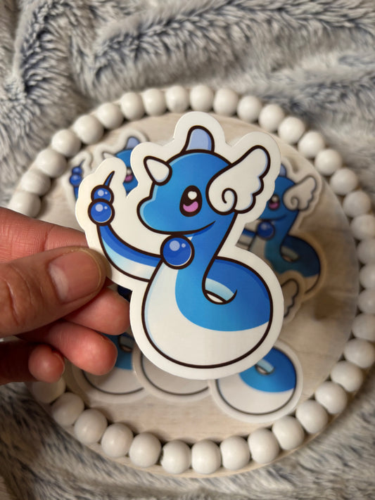 Blue Dragon Vinyl Sticker