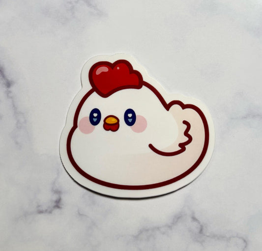 Kawaii Chicken Sticker|Animal Vinyl Sticker|waterbottle sticker|Phone Stickers|Laptop sticker|Waterbottle Sticker|Gift for her