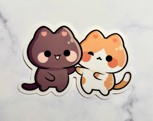 Kawaii Cat Sticker|Cat Sticker|Mushroom Cat Sticker|Personalized Gift|Gift for her|Gift for him|Valentines Gift