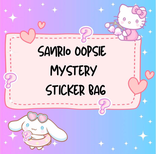 Sanrio Oopsie Mystery Sticker Bag|Hello Kitty Sticker|Sanrio Sticker|B+ Grade|Anime Sticker|Kawaii Sticker|Valentines Day Gift|Gift for her|