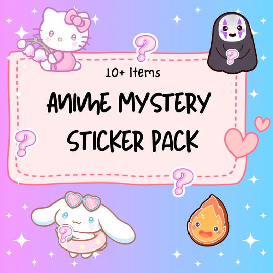 Anime Mystery Sticker Bag|Sticker Grab Bag|Sanrio Sticker|Hello Kitty Sticker|Phone Stickers|Laptop sticker|Waterbottle Sticker|Gift for her