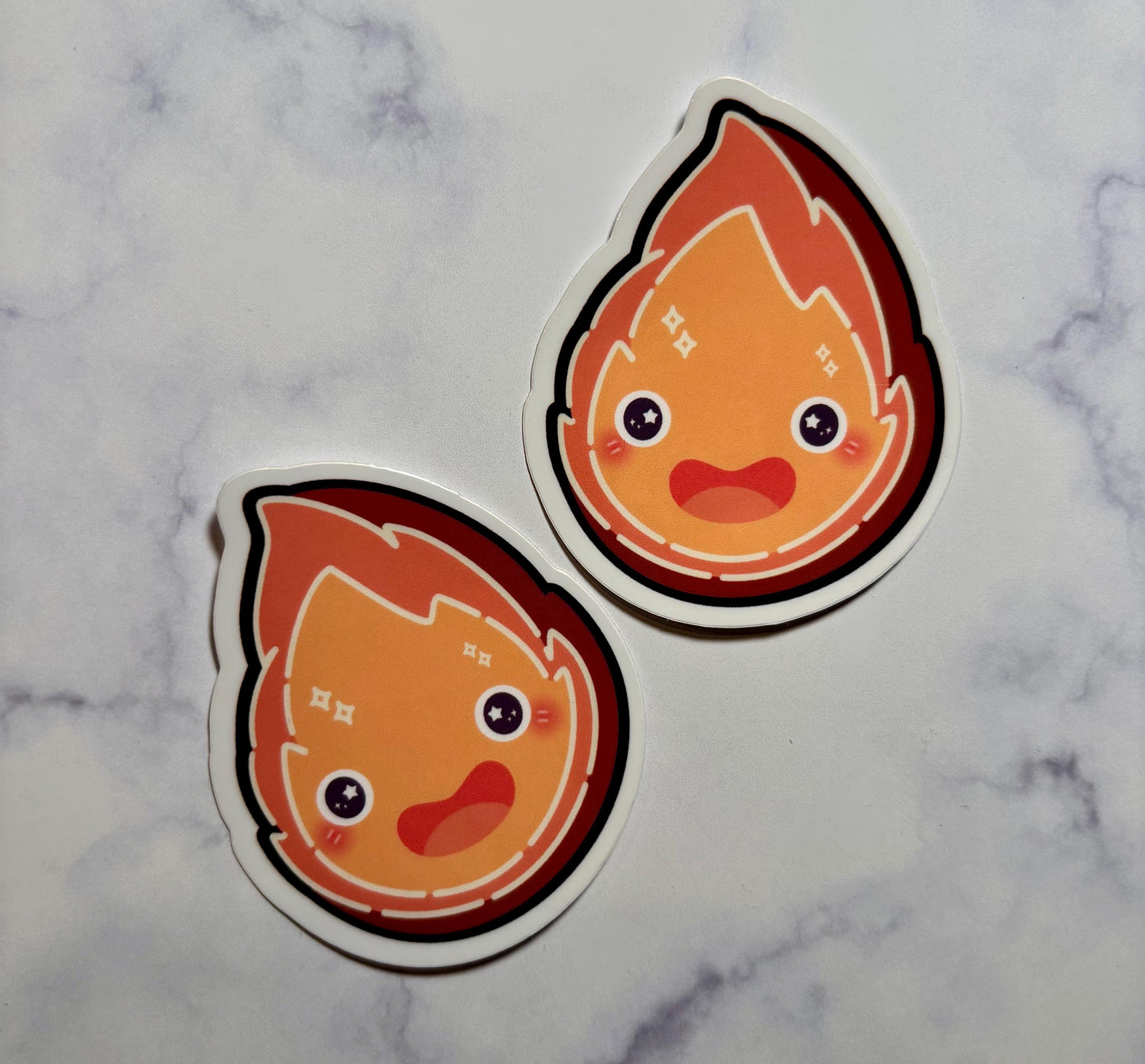 Studio Ghibli Sticker|Howls Moving Castle Calcifer Sticker|Anime Sticker|Sticker lover Gift|Gift for her|Valentines Gift|Gifts under 10