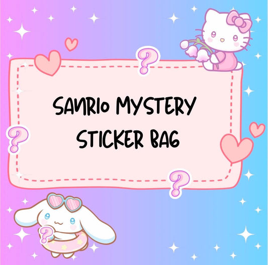 Sanrio Mystery Grab Bag |Hello Kitty Sticker Bag|Sanrio Sticker|Anime Sticker|Hello Kitty Sticker|Valentines Day Gift|Gift for her